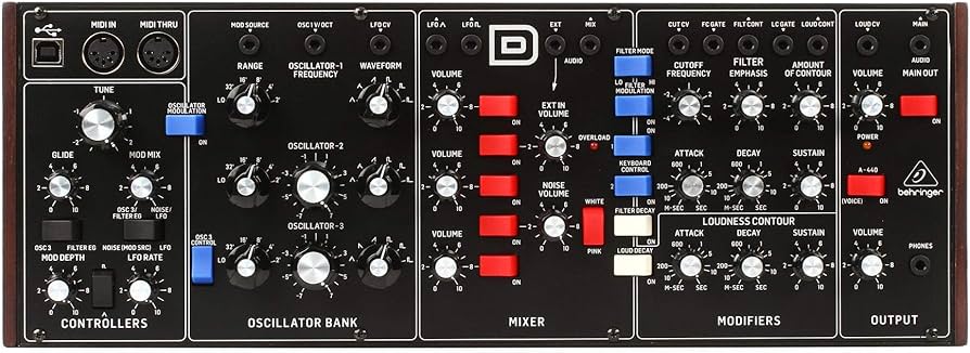Amazon.co.jp: Behringer MODEL D 純正アナログシンセサイザー 3 VCO