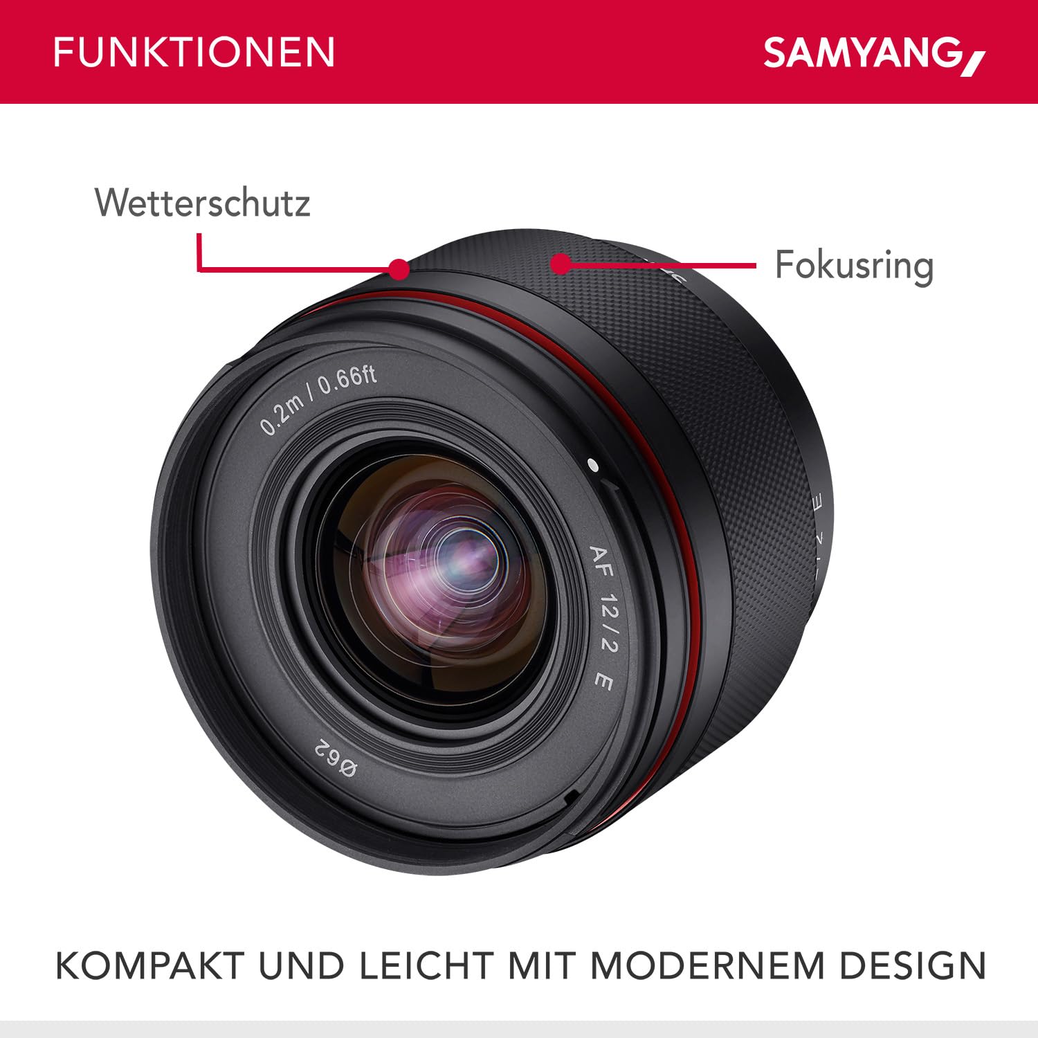 Amazon.com : Samyang AF 12mm F2.0 Autofocus Lens for Sony E