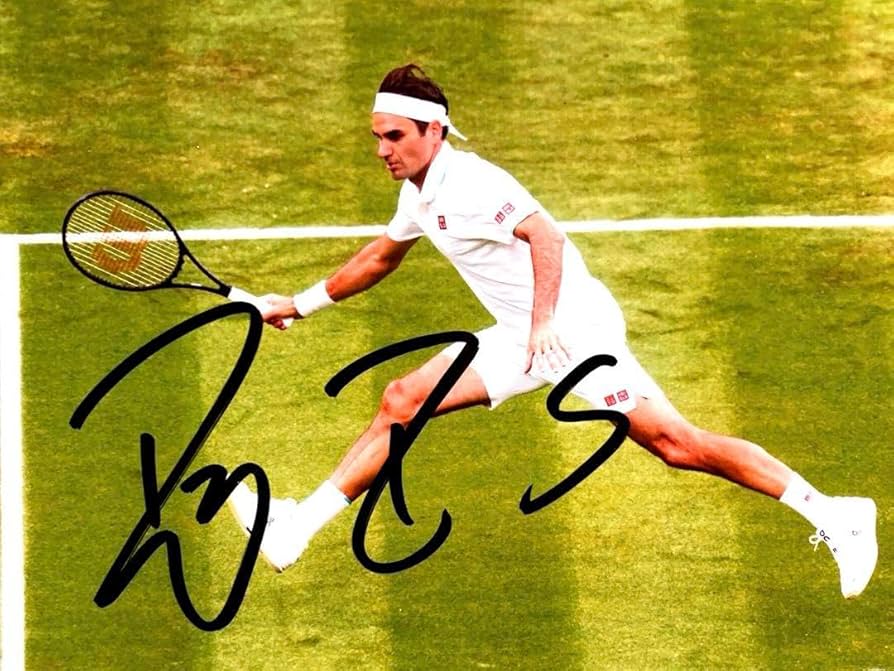 Amazon.co.jp: …ロジャーフェデラー直筆サイン入り2Lサイズ写真