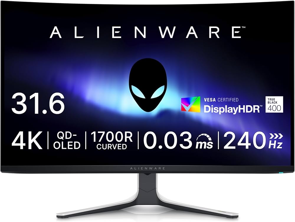 Amazon.co.jp: Dell AW3225QF 32 Inch Curved QD-OLED Alienware