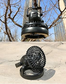 Amazon.co.jp: TOMSHOO 2-in-1 18LED 野外ライト LEDランタン ファン