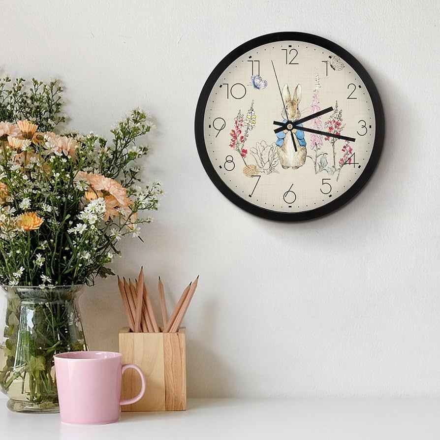 Amazon.co.jp: 時計 ピーターラビット 掛け時計 かけ時計 壁掛け時計