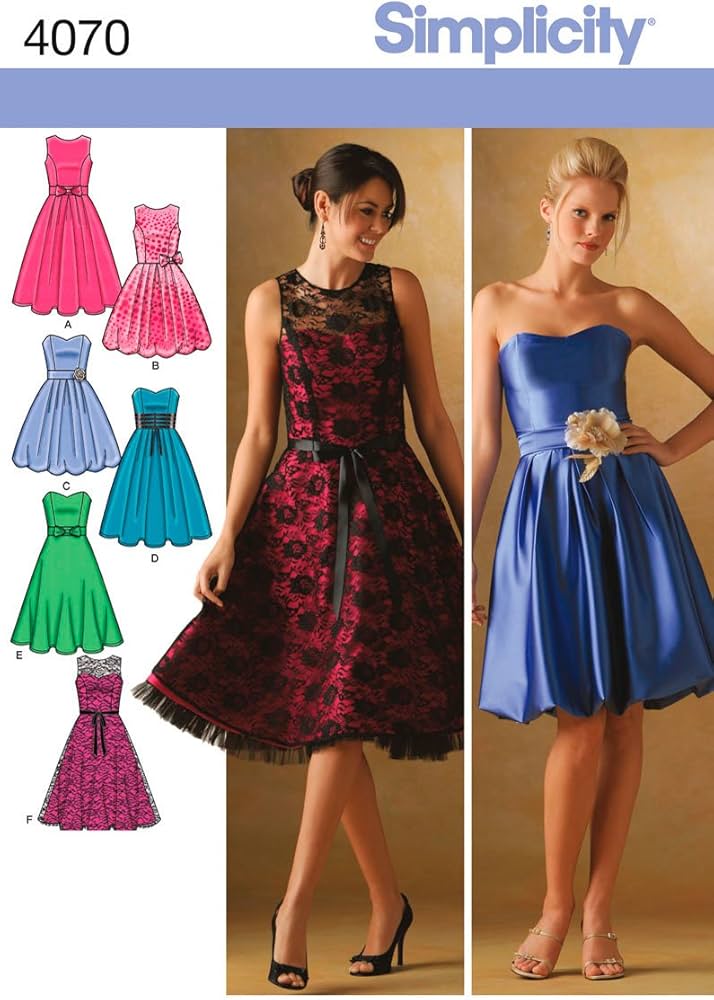 Amazon.com: Simplicity Women's Formal Dress Sewing Pattern with