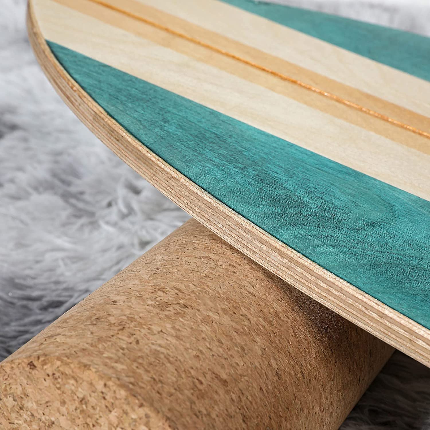 Amazon.co.jp: バランスボードサーフィントレーニングボード、木製