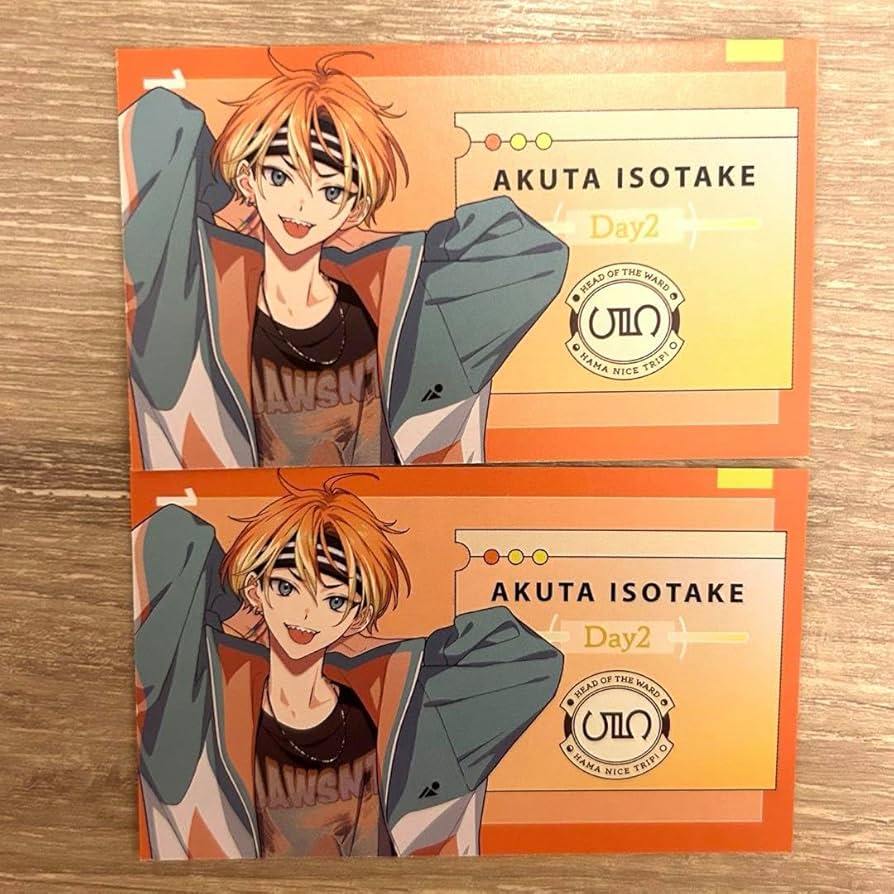 Amazon.co.jp: 18trip エイトリ 名刺風カード 五十竹あく太 2点 : おもちゃ