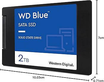 Western Digital 2TB WD azul 3D NAND interno PC SSD - SATA III 6 Gb