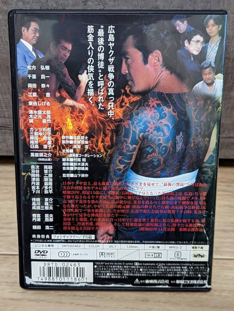 Amazon.co.jp: 最後の博徒 昭和60年 松方弘樹 千葉真一 岡田奈々 江夏