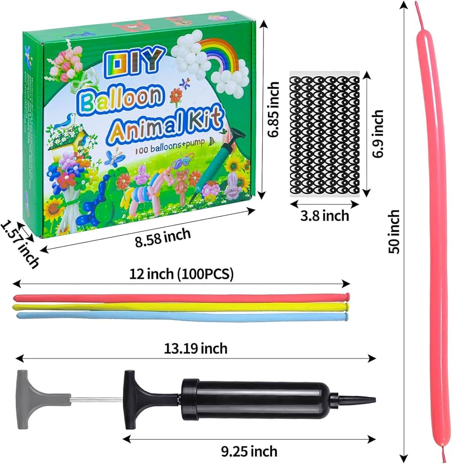 Amazon.com: LXZFCRG 260 Balloons with Pump, Premium Long Latex