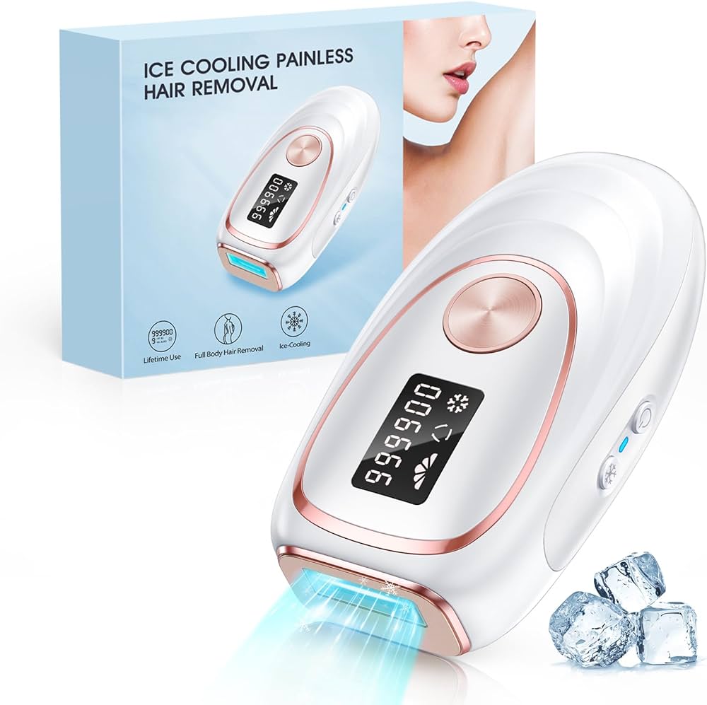 Amazon.com: Laser Hair Removal with Cooling, at-Home IPL Hair