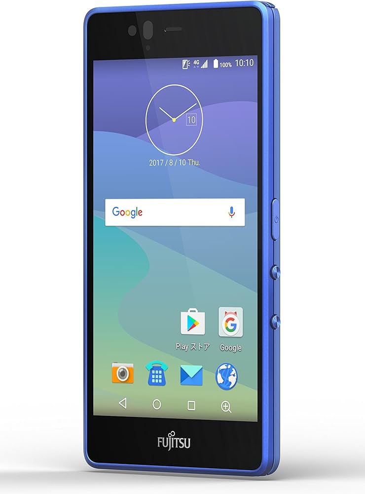 Amazon | 富士通 SIMフリースマートフォン arrows M04(デニムブルー