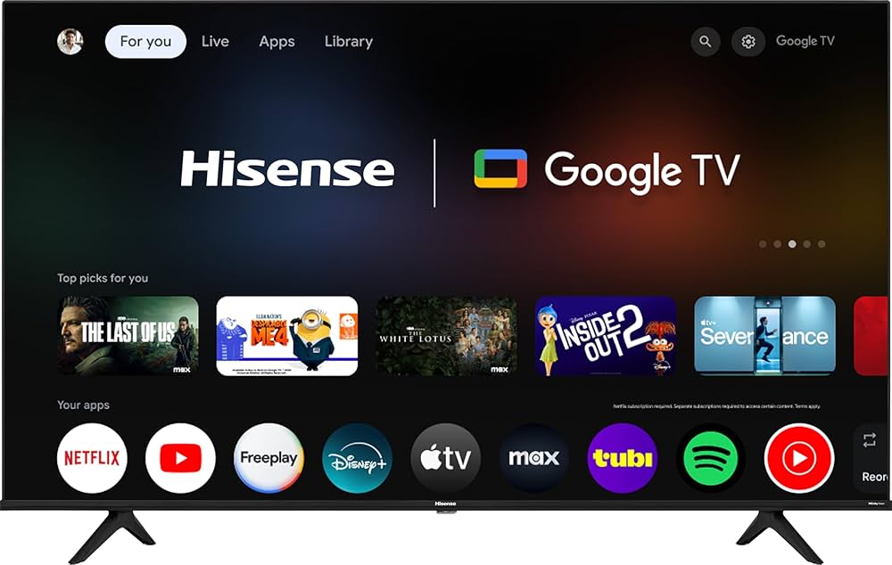 Amazon.com: Hisense 43-Inch Class A6 Series 4K UHD Smart Google TV
