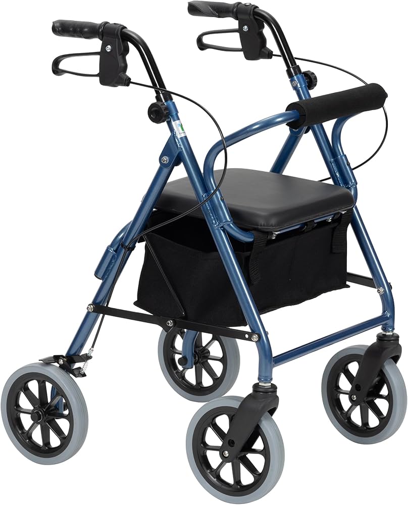 Amazon | 竹虎 【歩行車】ハッピーIII ブルーメタリック 折りたたみ