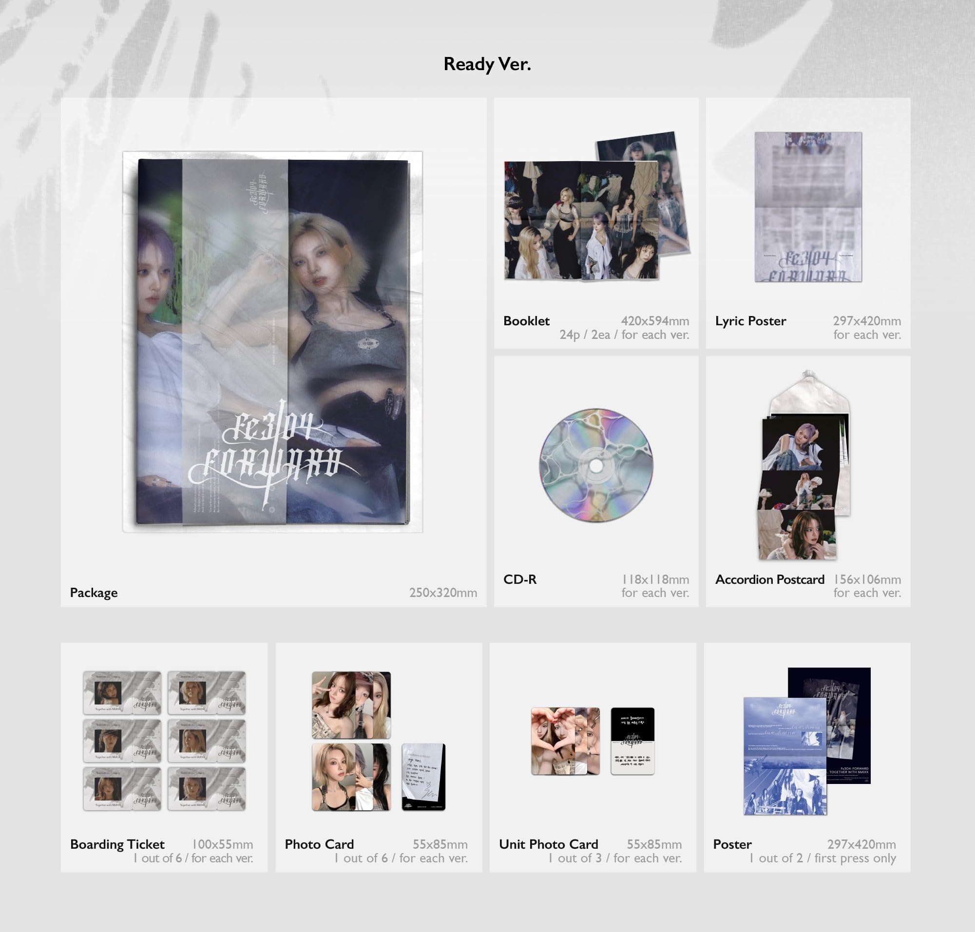 Amazon.com: NMIXX - Fe3O4: FORWARD Album (Ready Ver) + P.O.B