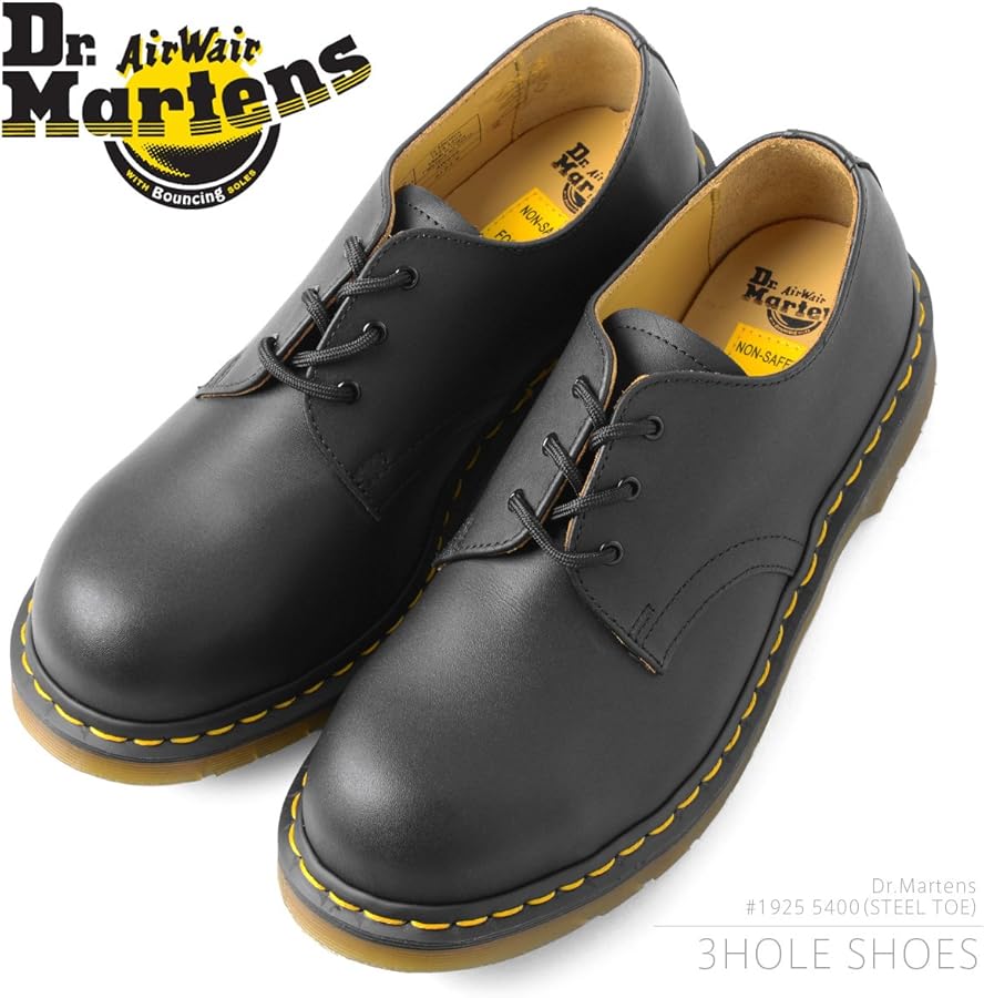 Amazon | [ドクターマーチン] 1925 5400 スチールトゥ 3ホールシューズ