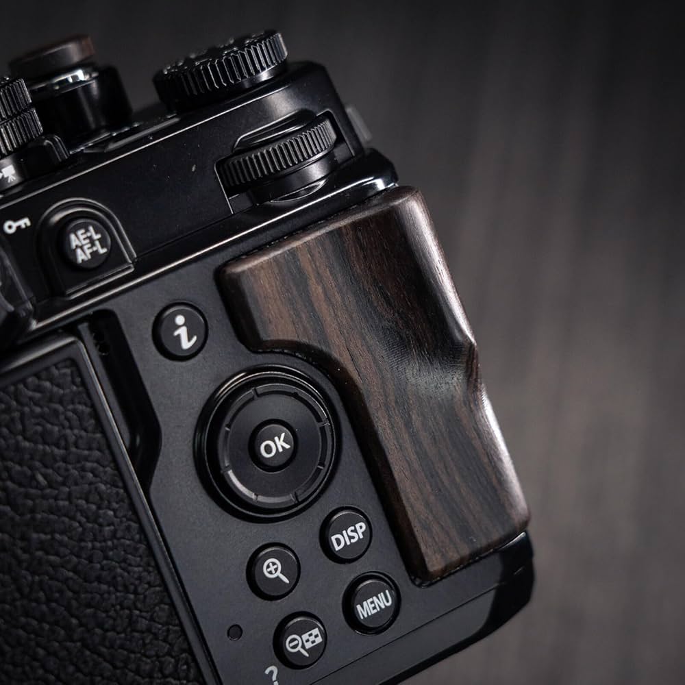 Amazon | 木材木製カメラ指ハンドグリップ ZF カメラアクセサリー 3