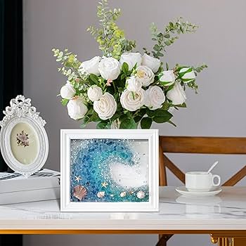 Amazon | シーグラスアートキット、17cm×17cm シーグラスアートキット