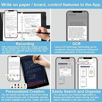 Amazon.com: Ophayapen Smart Sync Pen for Note Taking with Notebook