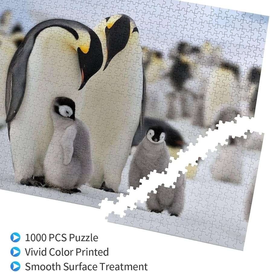 Amazon | ペンギン 1000 ピース ジグソーパズル 木製 減圧 レジャー