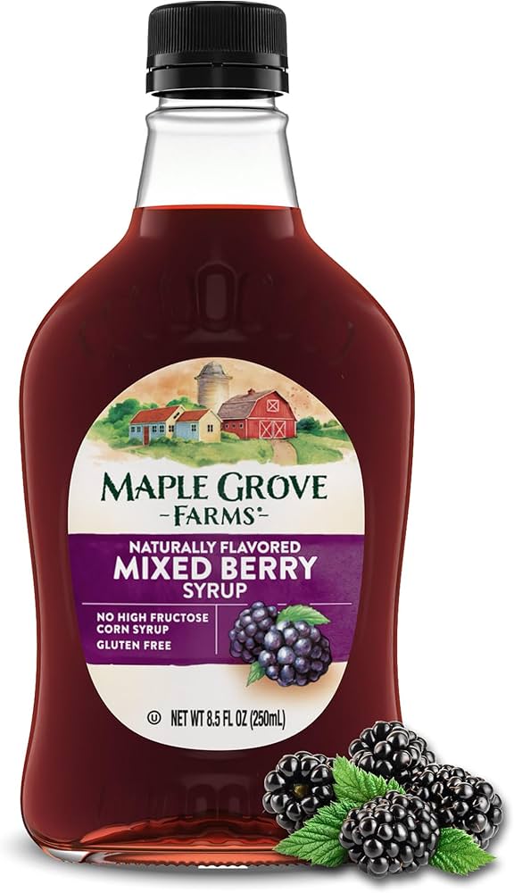 Amazon.com : Maple Grove Farms Mixed Berry Syrup, 8.5 Fluid Ounces