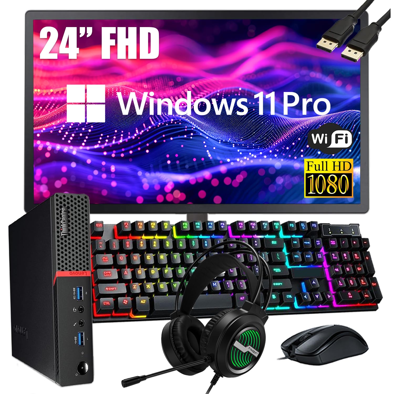 Amazon.com: Lenovo ThinkCentre M700 Tiny Desktop PC with 24