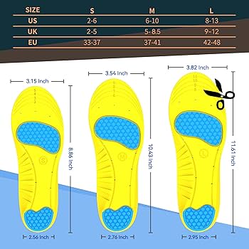 Amazon.com: DynWalker Insoles for Men and Women Shoe Inserts
