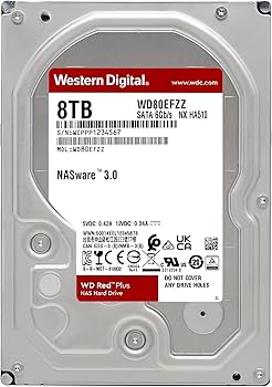 Amazon.com: Western Digital 8TB WD Red Plus NAS Internal Hard