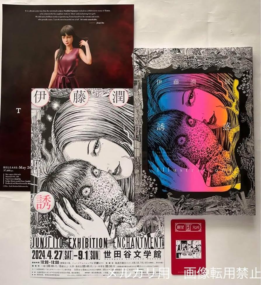 Amazon.co.jp: 伊藤潤二展誘惑Illustrations イラスト集図録 世田谷