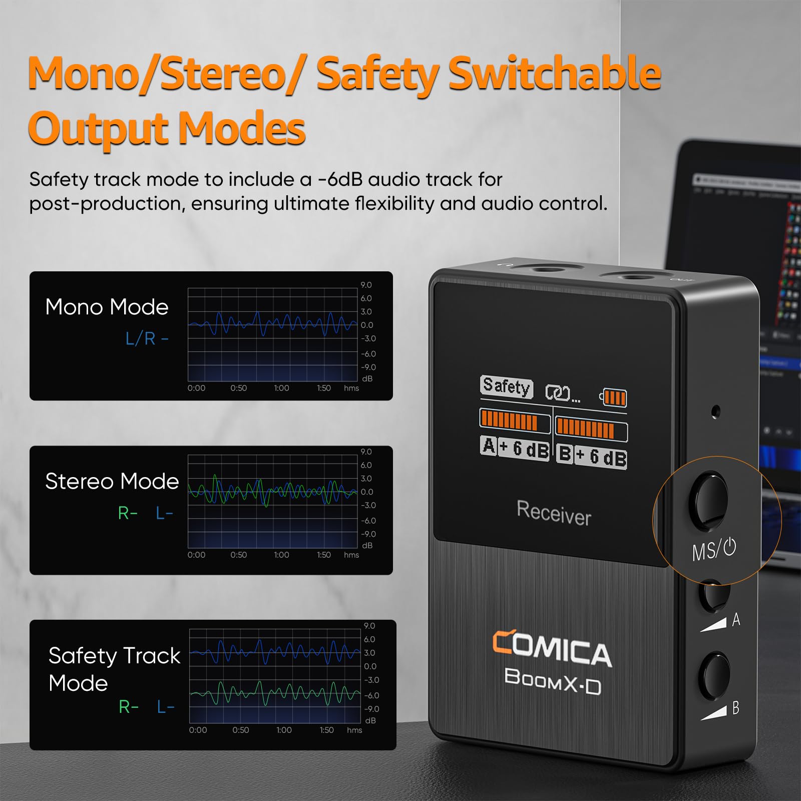 Amazon.com: COMICA BoomX-D2 Wireless Lavalier Microphone for