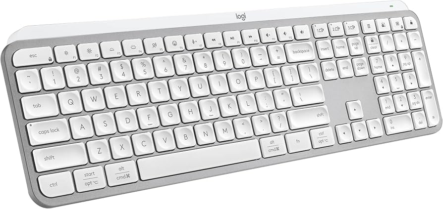 Amazon.com: Logitech MX Keys S Wireless Keyboard, Pale Grey