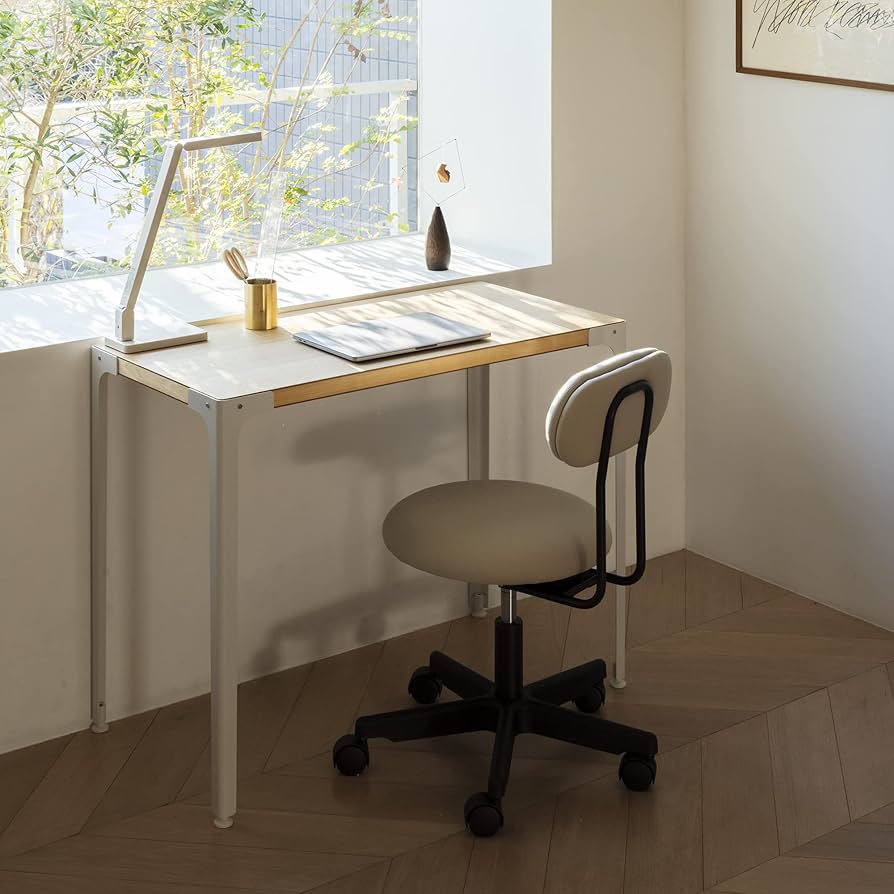 Amazon.co.jp: 無印良品 木製デスク 幅90×奥行45×高さ72cm スチール脚