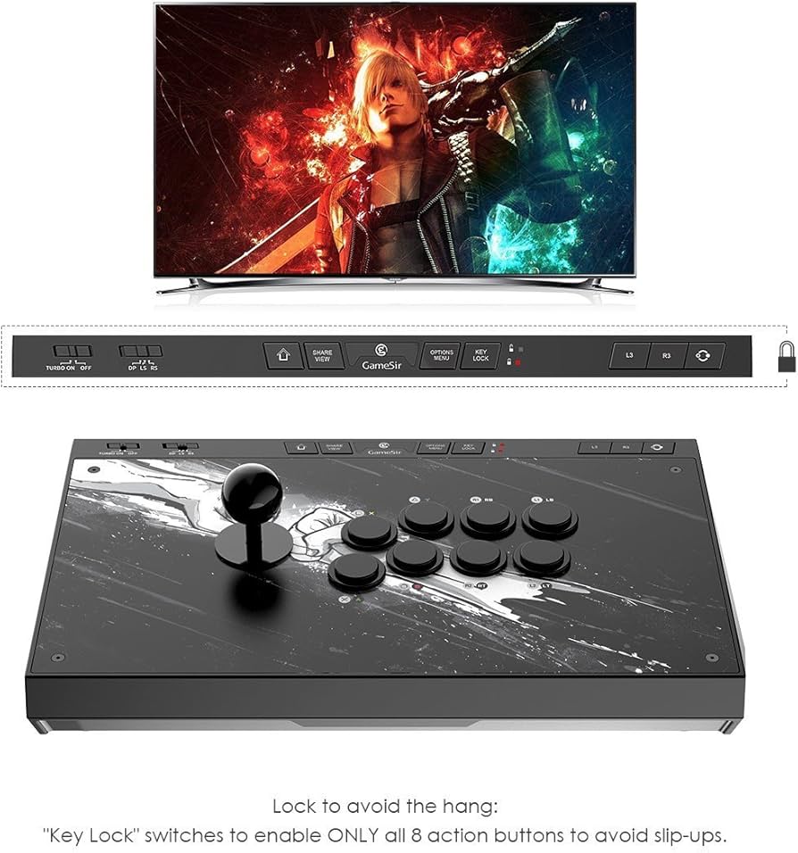 Amazon.com: GameSir C2 Arcade Fightstick Fight Stick Joystick for