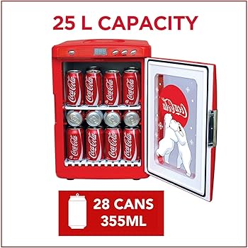 Amazon.com: Coca-Cola 25L Retro Mini Fridge Polar Bear Design