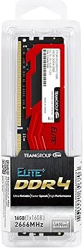 Amazon | Team DDR4 2666Mhz PC4-21300 16GB デスクトップ用メモリ