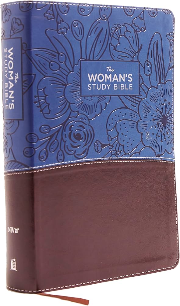 NIV, the Woman's Study Bible, Imitation Leather, Blue/Brown, Full