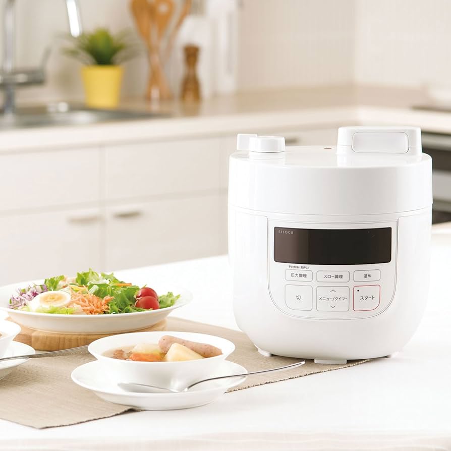 Amazon | シロカ 2L電気圧力鍋［コンパクト2Lモデル/1台6役（スロー