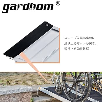 Amazon.co.jp: Gardhom アルミスロープ 長さ61CM 幅73CM 荷重363KG