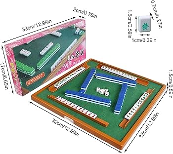 Amazon.co.jp: 麻雀 ミニサイズセット 折りたたみ卓 麻雀マット 麻雀牌