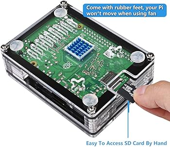 Amazon.com: Miuzei Raspberry Pi 3 B+ Case with Fan Cooling Pi 3B