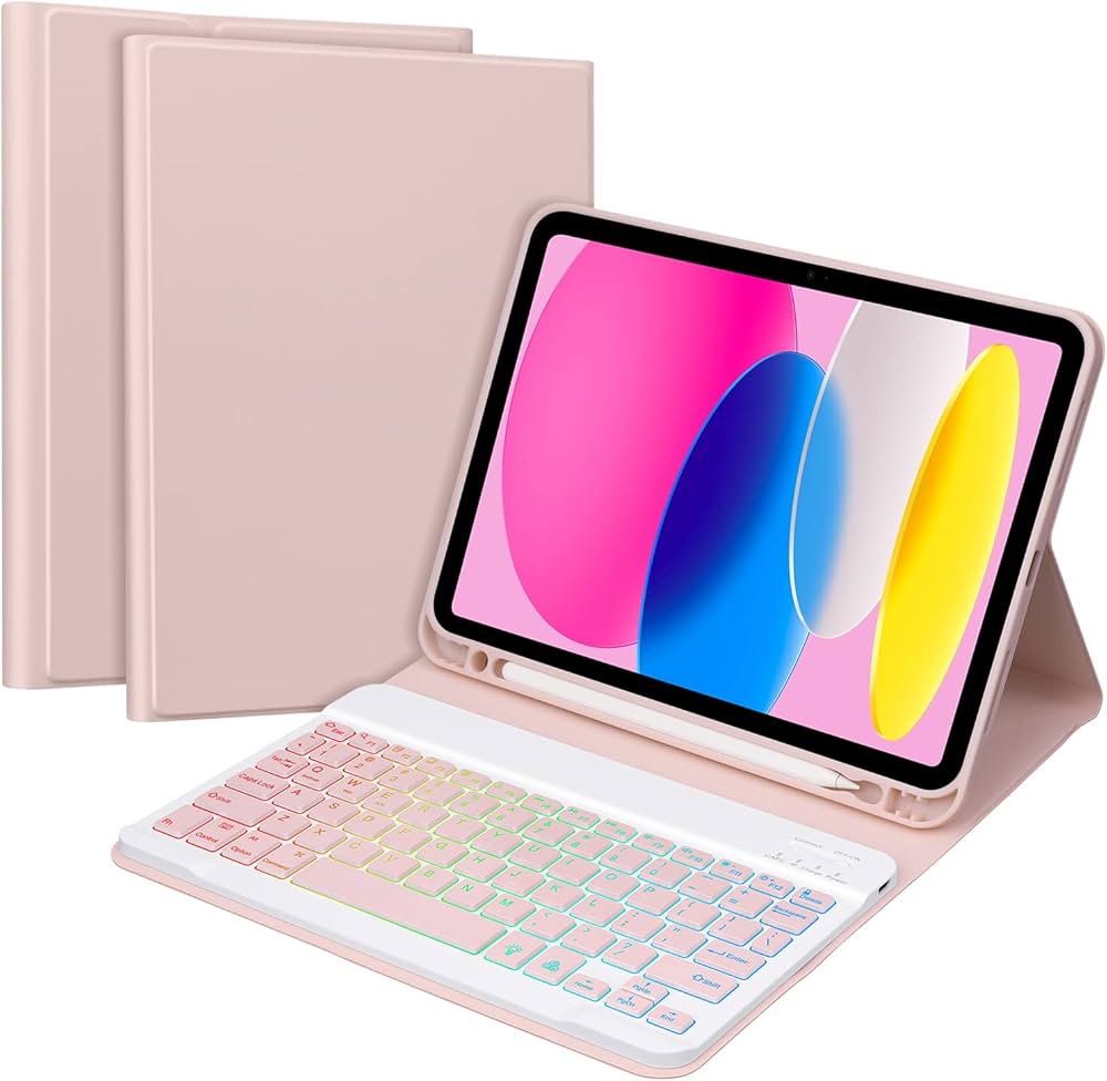 Amazon | iPad 第10世代 キーボード ケース GOOJODOQ (2022) 7色バック