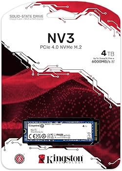 Amazon.com: Kingston NV3 4TB M.2 2280 NVMe SSD | PCIe 4.0 Gen 4x4