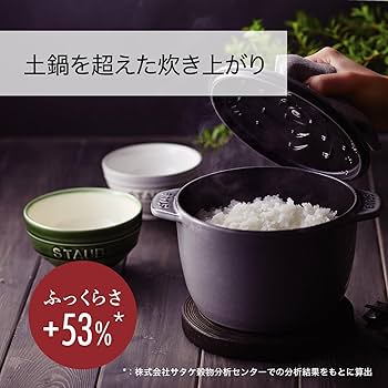 Amazon｜staub ストウブ 「 ラ ココット de GOHAN ブルーベリー L 20cm