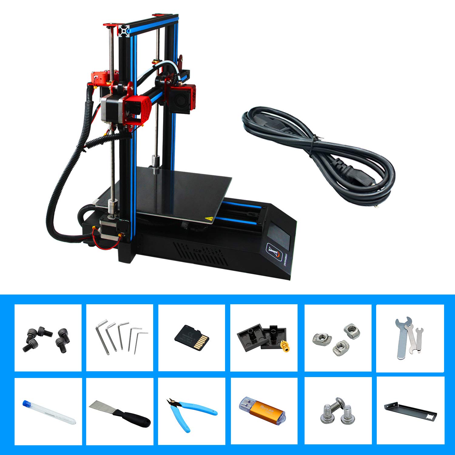 Amazon.co.jp: XINGTONGZHILIAN D3 Pro-S1 3Dプリンター 折りたたみ式