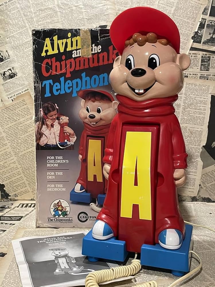 Amazon.co.jp: 1980年代/アルビン&チップマンクス/電話機/ビンテージ