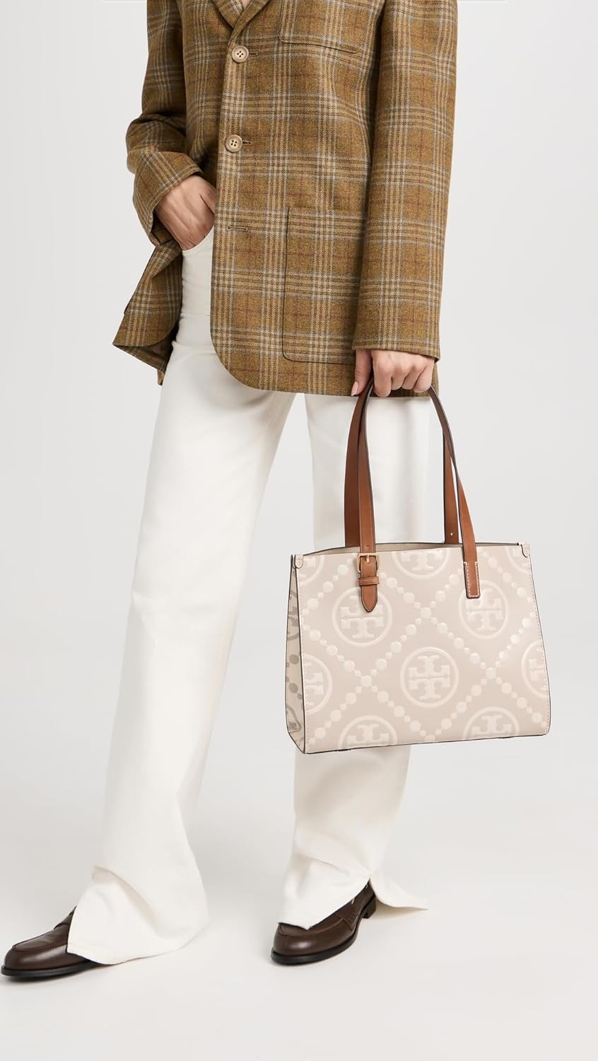 Amazon | Tory Burch レディース T モノグラム コントラスト エンボス