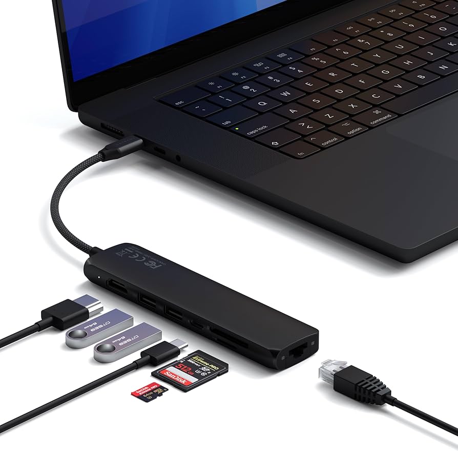Amazon.com: Satechi 7 in 1 USB C Hub Multiport Adapter with