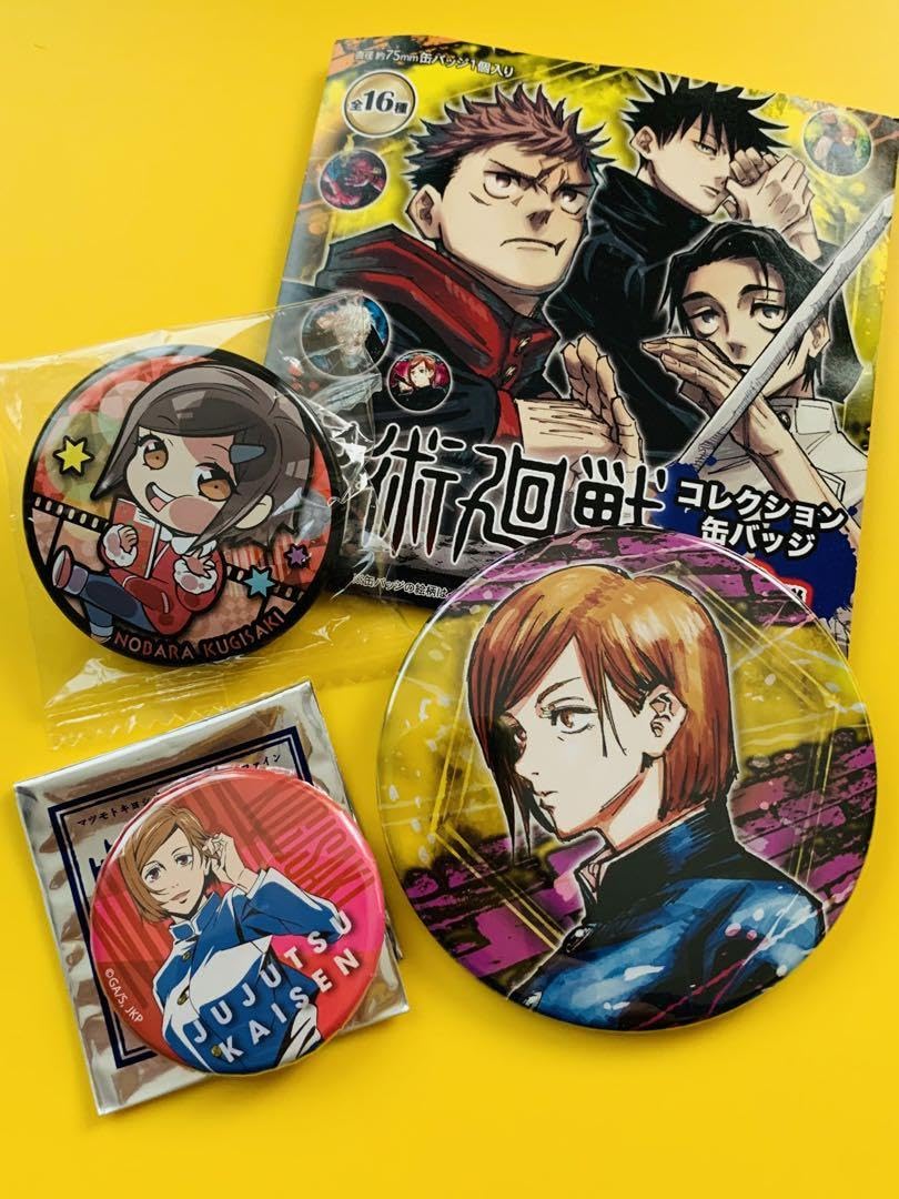 Amazon.co.jp: 呪術廻戦 釘崎野薔薇 缶バッジ 3個セット : おもちゃ