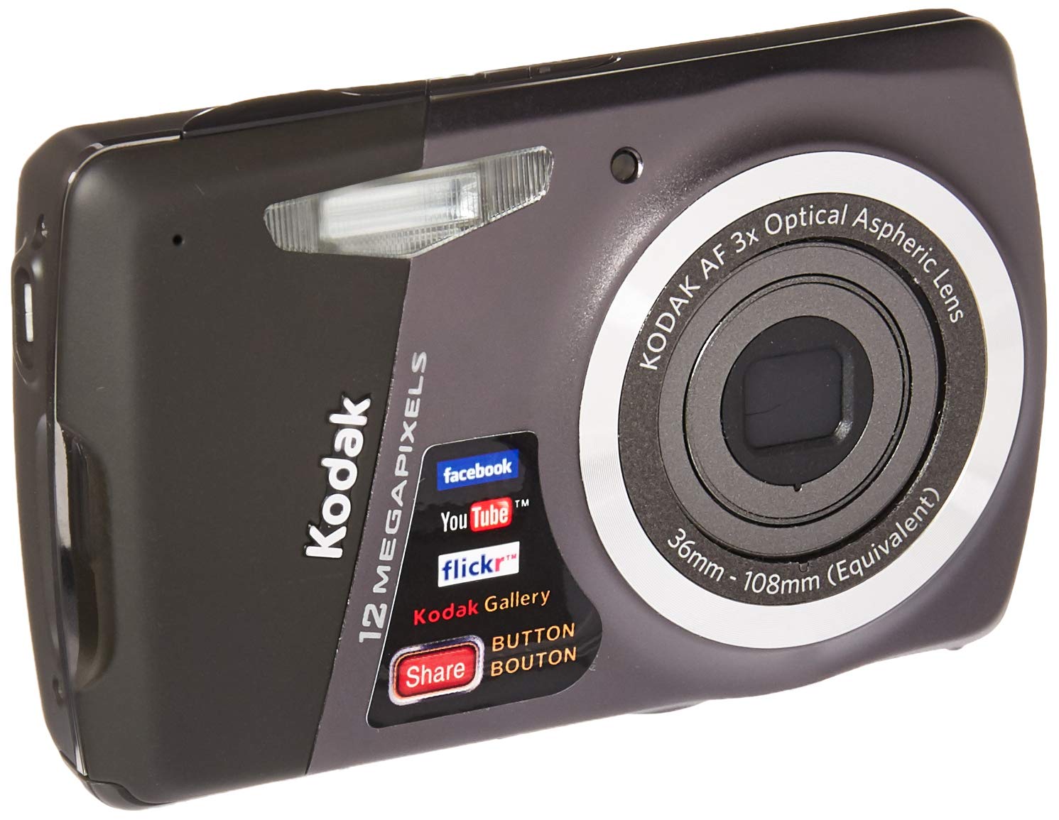 Amazon.com : Kodak EasyShare M531 14MP 3x/5x Zoom HD Camera Black