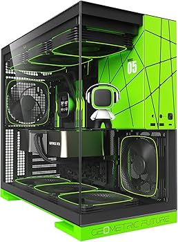 Amazon | GEOMETRIC FUTURE ミドルタワーPCケース Model 5 NV Style
