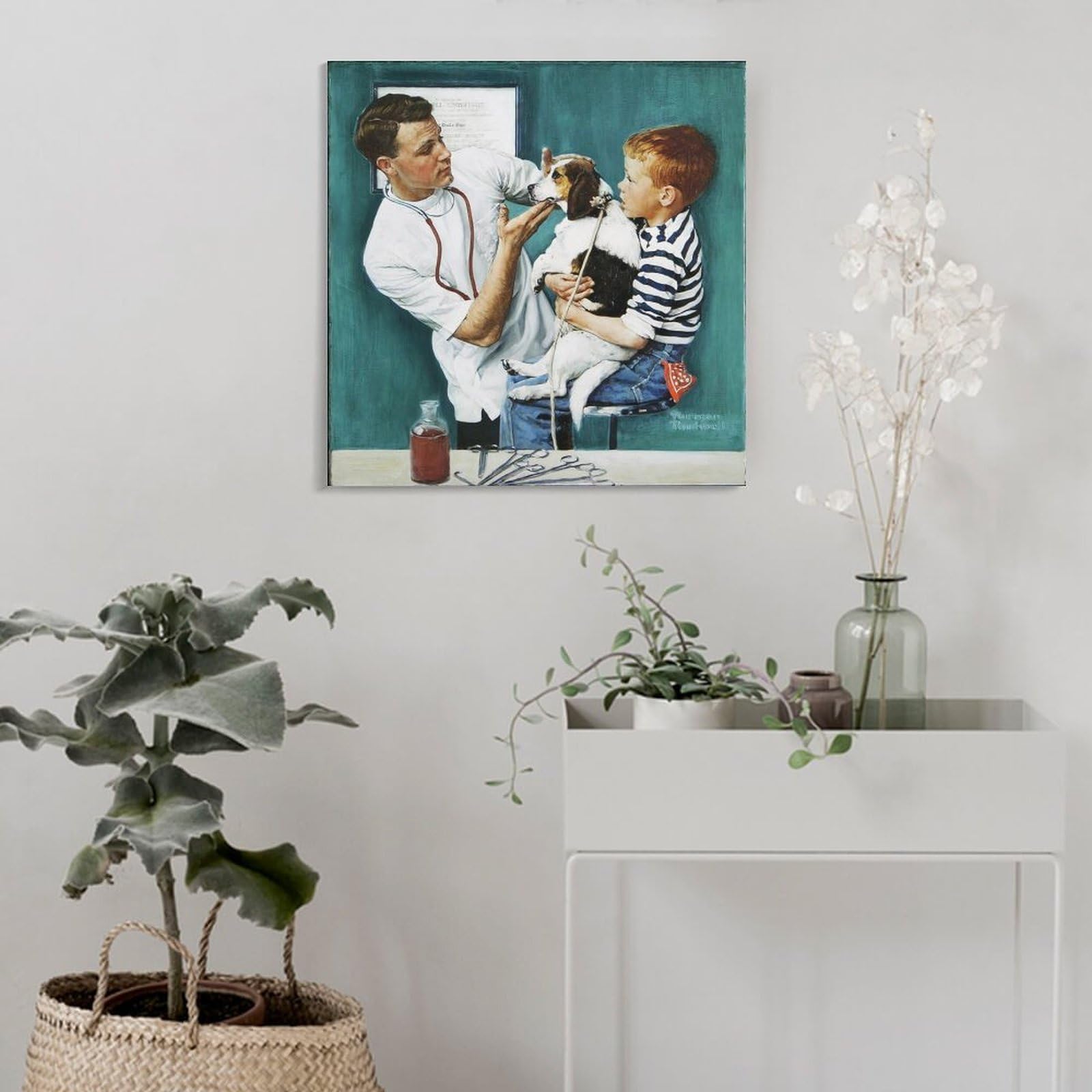 Amazon.co.jp: Norman Rockwell ノーマンロックウェル（獣医）アート