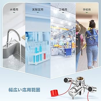 Amazon | Huanyu 洗眼器 洗眼水栓 緊急洗眼 360度回転 アイウォッシュ